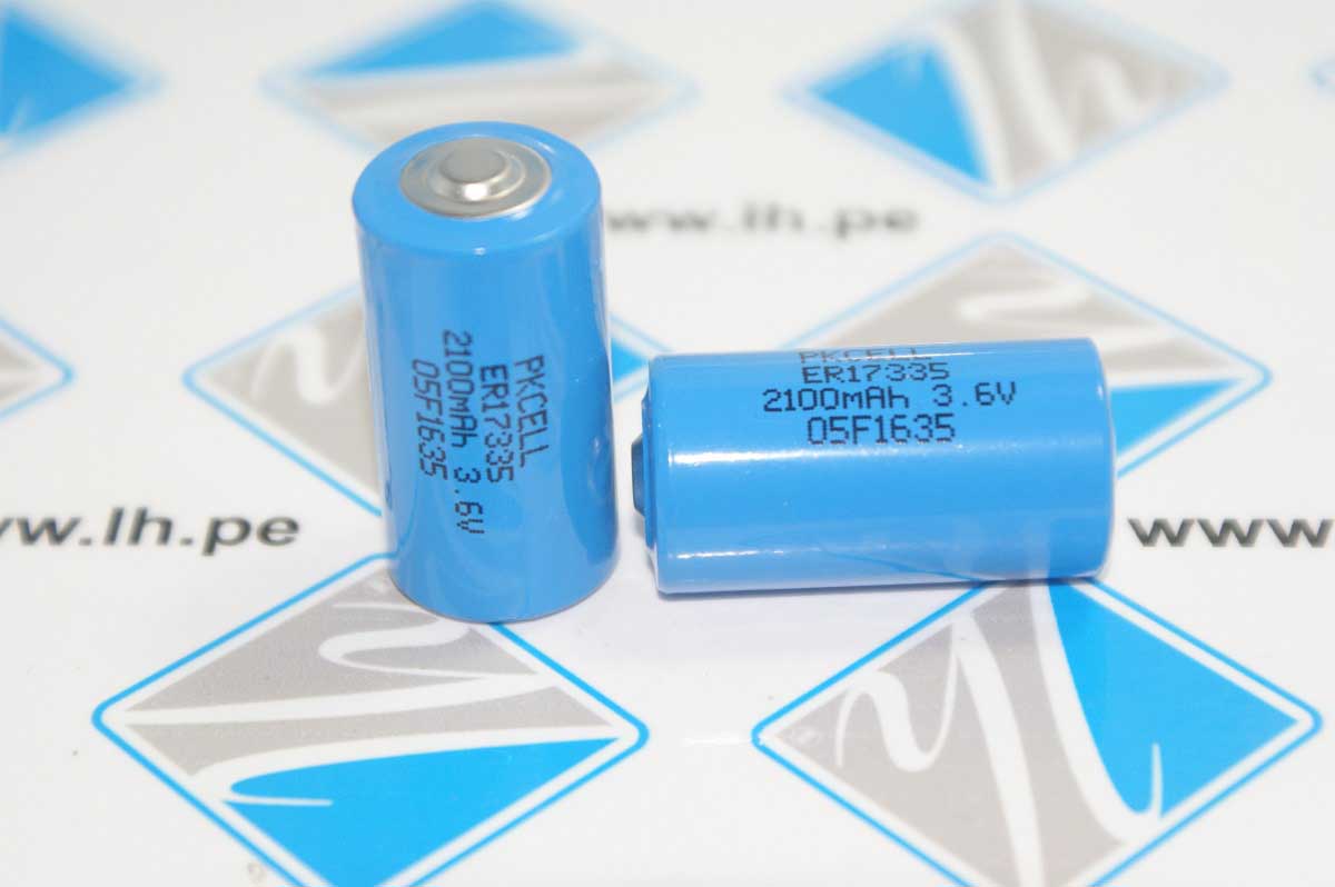 ER17335         Bateria Lithium 2/3A,  3.6V 2100mAh